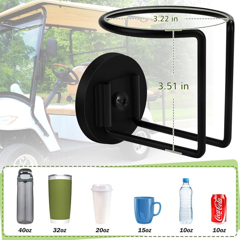 Durmmur Magnetic Cup Holder, SUS 304 Stainless Steel Magnetic Cup Caddy, Magnetic Drink Holder for Tractor Mower Truck School Bus Refrigerator Treadmill, Magnet Can Holder on Metal Surface(1 Pack) - Image 4